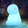 Unbranded Lumière De Nuit De Dinosaure Pour Les Enfants, Lumière De Nuit En Silicone à Changement De Couleur Mignonne Avec Capteur Tactile, Lampe De Lit Portable Rechargeable à Led Pour Tod