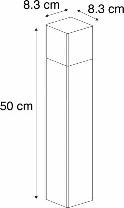 QAZQA Danemark - Lampe D'extérieur Sur Pied Moderne | Lampadaire D'extérieur - 1 Lumière - H 50 Cm - Zwart - Éclairage Extérieur -Glass Vases Boutique de vente 718x1200