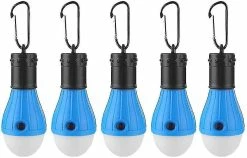 Unbranded Lampe De Camping 5 Pièces Lampe De Tente étanche Portable Led Light Avec Snap Hook Random Color