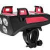Unbranded Lampe De Vélo étanche 4 En 1, Support De Téléphone De Vélo, Cloche De Cycle, Banque D’alimentation De Téléphone Portable