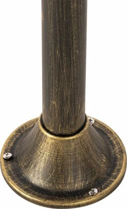 QAZQA Bruges - Lampe D'extérieur Sur Pied Classique | Lampadaire D'extérieur - 1 Lumière - H 100 Cm - Or/ Laiton - Éclairage Extérieur -Glass Vases Boutique de vente 727x1200