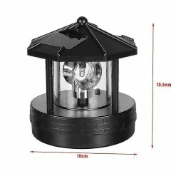 Unbranded Solaire Led Rotatif Phare Lumière Jardin Cour Pelouse Lampe Éclairage Extérieur Maison Décor Bdliv -Glass Vases Boutique de vente 735506332 max