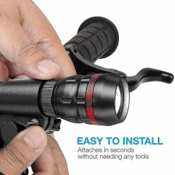 Luluzhu Lumière De Vélo Vous Pouvez Installer La Lumière De Vélo En Quelques Secondes Sans Outils, Tête De Vélo Puissante, Zoom Télescopique, Lampe De Poche à Forte Lumière -Glass Vases Boutique de vente 741554260 max