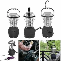 Luluzhu Lanternes De Camping Led Lampe Solaire Manivelle à Main Dynamo Imperméable Portable Lumière D’Urgence Noir -Glass Vases Boutique de vente 753793116 max
