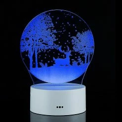 Unbranded 3d Illusion Lampe 7 Couleurs Changement Optique Touch Lumière Usb Et Télécommande Art Déco Faire Un Romantic_y