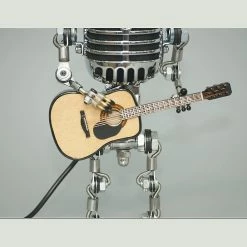 Unbranded Vintage Microphone Robot Lampe De Table Robot Lampe De Bureau Avec Une Guitare, Robot Rétro Touch Dimmer -Glass Vases Boutique de vente 754122213 max