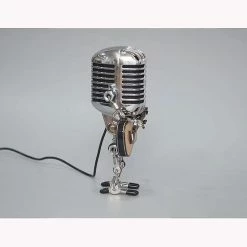 Unbranded Vintage Microphone Robot Lampe De Table Robot Lampe De Bureau Avec Une Guitare, Robot Rétro Touch Dimmer -Glass Vases Boutique de vente 754122358 max