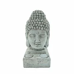 Unbranded Décorations De Tête De Bouddha D’extérieur Led Résine Bouddha Lampe De Tête Pour Pelouse De Patio