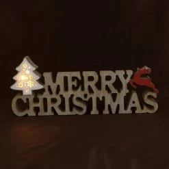 LetsGO Lettre De Noël En Bois Arbre De Noël Illuminer Table à Manger Décoration De Table Lampe De Table Chambre Décoration De Noël Fête Cadeau De Noël -Glass Vases Boutique de vente 763887497 max