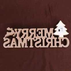 LetsGO Lettre De Noël En Bois Arbre De Noël Illuminer Table à Manger Décoration De Table Lampe De Table Chambre Décoration De Noël Fête Cadeau De Noël -Glass Vases Boutique de vente 763887802 max