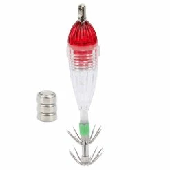 Unbranded Pêche Led Lure Lumière Calmar Forme Rouge Lumière Couleur Appât Sous-marin Lampe Avec Crochet