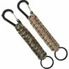 Unbranded 2 Pack Paracord Keychain Avec Mousqueton, Anneau De Lanière Tressé Pour Clés, Couteau, Lampe De Poche, Camping, Randonnée, Sac à Dos Pour Hommes Et Femmes - 2colors