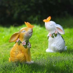 Nw 1776 Shxx Home Lampe Solaire Ornement Simulation Papillon Lapin Sculpture Jardin Extérieur Jardin Décoration Cadeau Créatif Yst-a938 -Glass Vases Boutique de vente 768916034 max