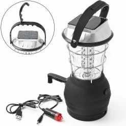 Nw 1776 Lanterne Solaire - Lampe De Secours Dynamo 36 Led Camping Lantern - - Ssxjv
