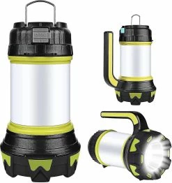 Nw 1776 Lanterne De Camping, Usb Rechargeable Led Camping Light Dimmable Étanche Multifonction Camping Lampe De Poche Portable Aimant Suspendu Power Bank (vert) Qyr