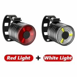 Nw 1776 Shxx 2pcs Bike Lights Outdoor Cycling Rear Taillight Casque Phare Lampe De Montagne Vélo Vélo Lampe De Poche + Blanc Xq-zxc64