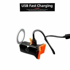 Nw 1776 Shxx Lampe De Poche Pour Vélo Lanterne Arrière Ip64 étanche Usb Charge Feux Arrière VTT Vélo Lumière Accessoires Round Xq-zxc21