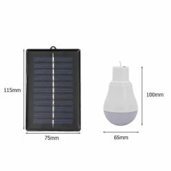 Unbranded 5v 15w 300lm Économie D’énergie Lampe Solaire Extérieure Usb Ampoule Led Rechargeable Panneau Solaire Portable Éclairage Extérieur Nouveau -Glass Vases Boutique de vente 771838835 max