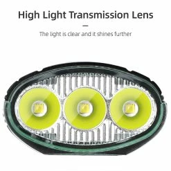Unbranded Imperméable à L’eau En Alliage D’aluminium Phare De Vélo 3lamp Support Super Bright Lampe De Poche -Glass Vases Boutique de vente 776474539 max