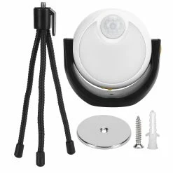 Gegong Lampe LED à Induction étanche à L’eau De Veilleuse Extérieure Avec Support De Trépied Lumière Blanche