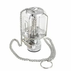 Unbranded Mini Camping Lantern Gas Light Portable Tente Verre Lampe Butane 80lux Light Bl