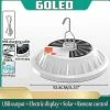 Unbranded Rechargeable Led Ampoule Lampe Télécommande Charge Solaire Lanterne Portable Urgence Nuit Marché Lumière Camping Extérieur Maison