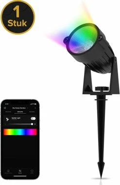 Realight Eclairage De Jardin LED RGB - Spots De Jardin - Lampes D'extérieur - Eclairage Extérieur Applique - Lampe D'extérieur - 1 Pièce