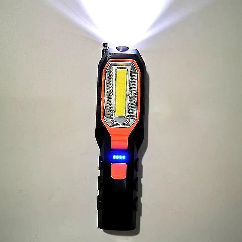 Unbranded Usb Rechargeable Led Lampe De Poche Travail Lampe Leds Torch Support Support Crochet Pivotant Pour Camping Atelier Réparation De Voiture 3 Unbranded Usb Rechargeable Led Lampe De Poche Travail Lampe Leds Torch Support Support Crochet Pivotant Pour Camping Atelier Réparation De Voiture – Image 3