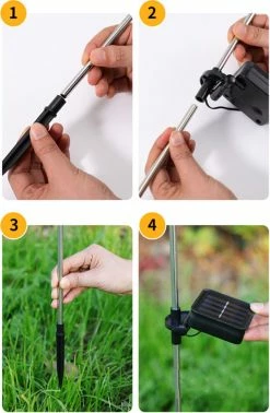 SANS MARQUE 2 Pièces Lampe De Jardin Solar Dandelion -Prikspot-éclairage D'ambiance Jardin- Wit Chaud -Glass Vases Boutique de vente 785x1200 1