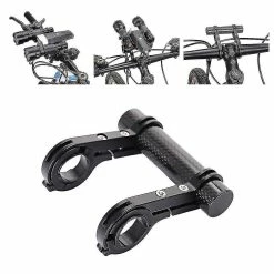 Unbranded Support De Lampe De Poche De Vélo De Vélo Bleu Support De Tube Double,11