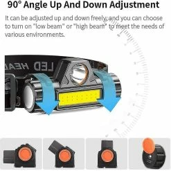Unbranded 2 Pcs Rechargeable Cob Head Light Lampe, Lampe De Poche Led, Pour Le Cyclisme, 11 -Glass Vases Boutique de vente 786054741 max