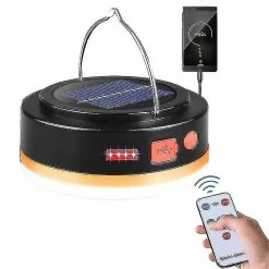 Nw 1776 Lanterne De Campement D’urgence Solaire Avec Télécommande Lampe De Tente Imperméable à L’eau Pour L’intérieur Extérieur