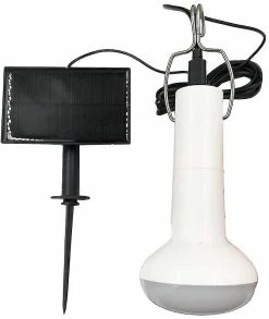 Unbranded Lampe De Poulailler Solaire, Portable Suspendu Ampoule Solaire Led Poulailler Lumière Avec Panneau Solaire Pour Tente De Camping Pêche Randonnée Poulailler Shed Lighti