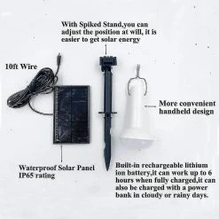 Unbranded Lampe De Poulailler Solaire, Portable Suspendu Ampoule Solaire Led Poulailler Lumière Avec Panneau Solaire Pour Tente De Camping Pêche Randonnée Poulailler Shed Lighti -Glass Vases Boutique de vente 787102281 max