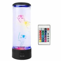 Unbranded Lampe De Lave Led Avec 7 Changements De Couleur Lumière D’humeur -lampe D’aquarium Ronde -lampe De Nuit D’humeur Pour Bureau Ho