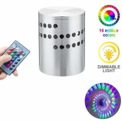 LetsGO 3w Rgb Led Applique Spirale Éclairage Couloir Lampe Chambre Lampe Intérieure