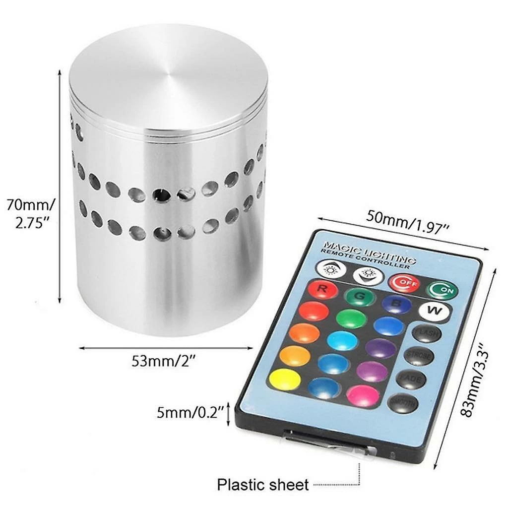 LetsGO 3w Rgb Led Applique Spirale Éclairage Couloir Lampe Chambre Lampe Intérieure 3 LetsGO 3w Rgb Led Applique Spirale Éclairage Couloir Lampe Chambre Lampe Intérieure – Image 3