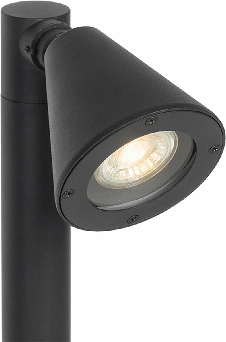 QAZQA Ciara - Lampe D'extérieur Sur Pied Moderne | Lampadaire D'extérieur - 1 Lumière - H 60 Cm - Zwart - Éclairage Extérieur 3 QAZQA Ciara - Lampe D'extérieur Sur Pied Moderne | Lampadaire D'extérieur - 1 Lumière - H 60 Cm - Zwart - Éclairage Extérieur – Image 3