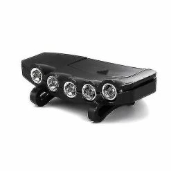 Unbranded 5 Led Lampes Phare Équitation Lampe Frontale Lampe De Poche Abs Cap Chapeau Lampe De Tête Lumière Pêche Camping Chasse Outil De Plein Air