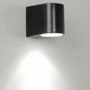 Applique Lumidora 30831 - GU10 - 5.0 Watt - 300 Lumen - 2700 Kelvin - Zwart - Métal - Lampe D' Lumidora - IP44 - Avec Capteur