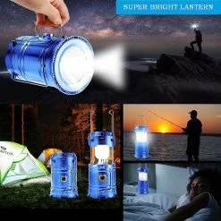 Unbranded Lanterne De Camping Led Portable - Lampe De Poche De Lanterne Solaire Rechargeable à Batterie Usb Ultra Lumineuse, Pour Le Camping, La Randonnée, Le Hangar Pendant Les Pannes De Courant -Glass Vases Boutique de vente 801035660 max