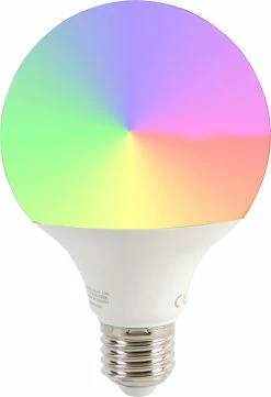 QAZQA Storm - Lampe D'extérieur Moderne à LED Smart | Lampadaire Pour Extérieur Avec WiFi - 1 Lumière - H 110 Cm - Wit - Éclairage Extérieur -Glass Vases Boutique de vente 820x1200