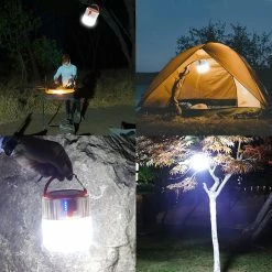 Unbranded Lampe De Camping Solaire, Lampe De Tente Rechargeable USB LED, Lanterne Extérieure étanche à 5 Modes Pour La Randonnée, Le Camping, La Pêche, La Chasse, L’urgence, Le Jardin, Le Regard -Glass Vases Boutique de vente 831530155 max