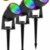 Realight Eclairage De Jardin LED RGB - Spots De Jardin - Lampes D'extérieur - Eclairage Extérieur Applique - Lampe D'extérieur - 3 Pièces