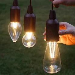 Unbranded Portable Camping Light Retro Led Pull Cord Lampe Ampoule Camping Décoratif Lumière Tente Pendentif Lumière Imperméable à L’eau Pour Camping En Plein Air Randonnée Pêche Jardin -Glass Vases Boutique de vente 836425800 max