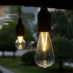 Unbranded Portable Camping Light Retro Led Pull Cord Lampe Ampoule Camping Décoratif Lumière Tente Pendentif Lumière Imperméable à L’eau Pour Camping En Plein Air Randonnée Pêche Jardin -Glass Vases Boutique de vente 836425903 max