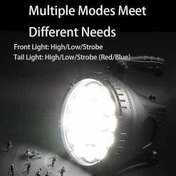 Yaqinuo E-smarter W868a Handheld Searchlight Led Outdoor Lighting Camping Lampe De Poche Rechargeable à Long Tir (taille: L) -Glass Vases Boutique de vente 837922370 max