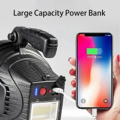 Yaqinuo E-smarter W868a Handheld Searchlight Led Outdoor Lighting Camping Lampe De Poche Rechargeable à Long Tir (taille: L) -Glass Vases Boutique de vente 837922564 max