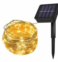 Mysight 5/10m Cuivre Fil Lampe Courtyard Holiday Ornaments Led Pour Arbre De Noël Wedding Party Décoration