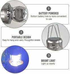 Unbranded Lumière De Camping Solaire Led, Lampe De Camping Puissante Avec Banque D’alimentation, Imperméable à L’eau Et Coupe-vent, Waterproo -Glass Vases Boutique de vente 846482674 max